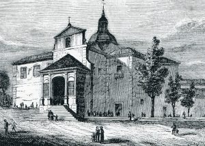 La Ermita del Santo, con el aspecto que tenía en el siglo XIX, no muy diferente al que debía tener a finales del período objeto de este artículo.