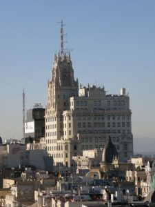 Edificio de la Compañía Telefónica en la Gran Vía. Foto: Juan Pedro Esteve García