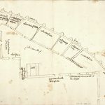 Plano del sector sur de la villa en 1518, con las casas de Pedro Laso de Castilla 1518