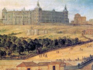 Pintura del siglo XVII del Real Alcázar de Madrid. Fuente: wikipedia.es