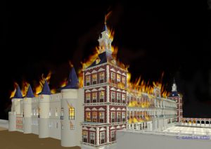 Incendio del Real Alcázar. Fuente: www.museoimaginado.com