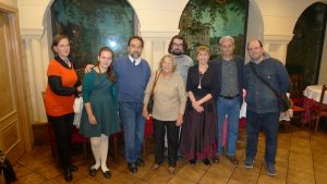 Concha D'Olhaberriague, María Aguilera, Pablo Aguilera, Angelines Fernández, Mario Sánchez, Anne Barcat, José Manuel Castellanos y Juan Pedro Esteve.