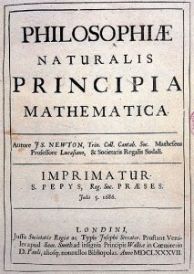 Principios Matemáticos de la Filosofía Natural, de Isaac Newton