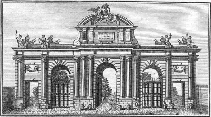 Puerta de Alcala, del libro: "Paseo por Madrid o Guia del Forastero en la Corte", año 1815. Read more: http://historias-matritenses.blogspot.com/2009/12/puerta-y-portillos-de-madrid.html#ixzz6ua0iSp00