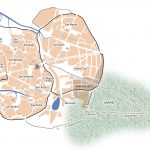 Localización documentada de viviendas judías y sinagoga en el periodo 1481-1492.