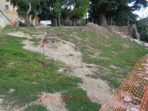 Restos muralla Jardín de Larra 13