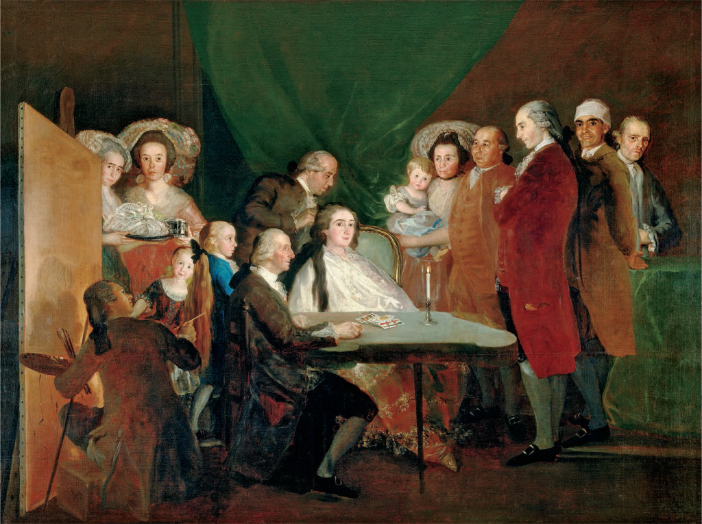 "La familia del infante Don Luis de Borbón", por Goya. 