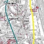 Carretera Alcobendas S3 resaltado en amarillo el trazado que no existe