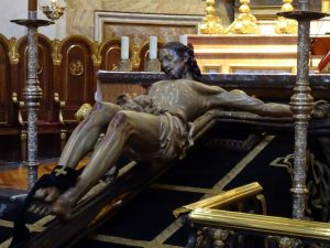 Foto 7: Serena y equilibrada imagen dieciochesca del Cristo de la Fe y del Perdón